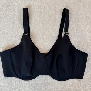 ThirdLove Classic Unlined Full Coverage Bra Black Underwire 40C Spacer Fabric